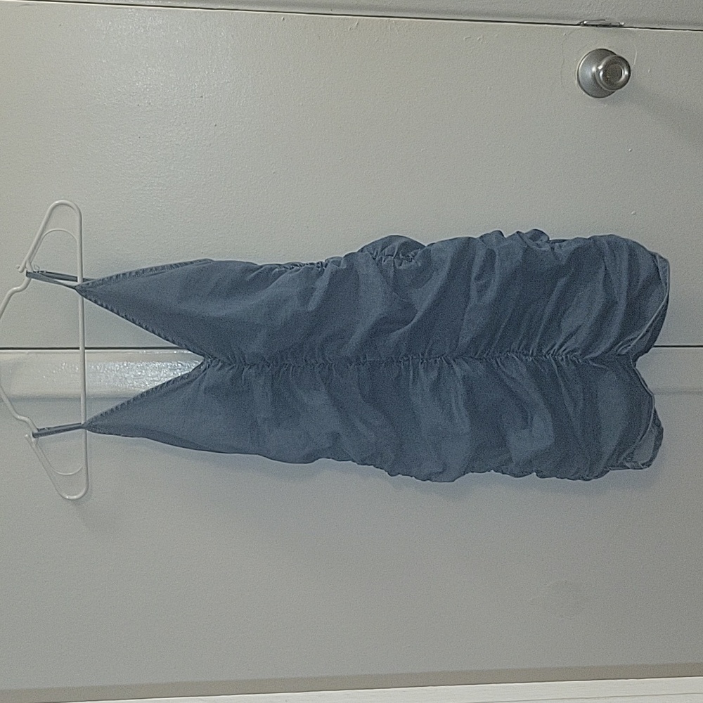 Denim Ruched Dress